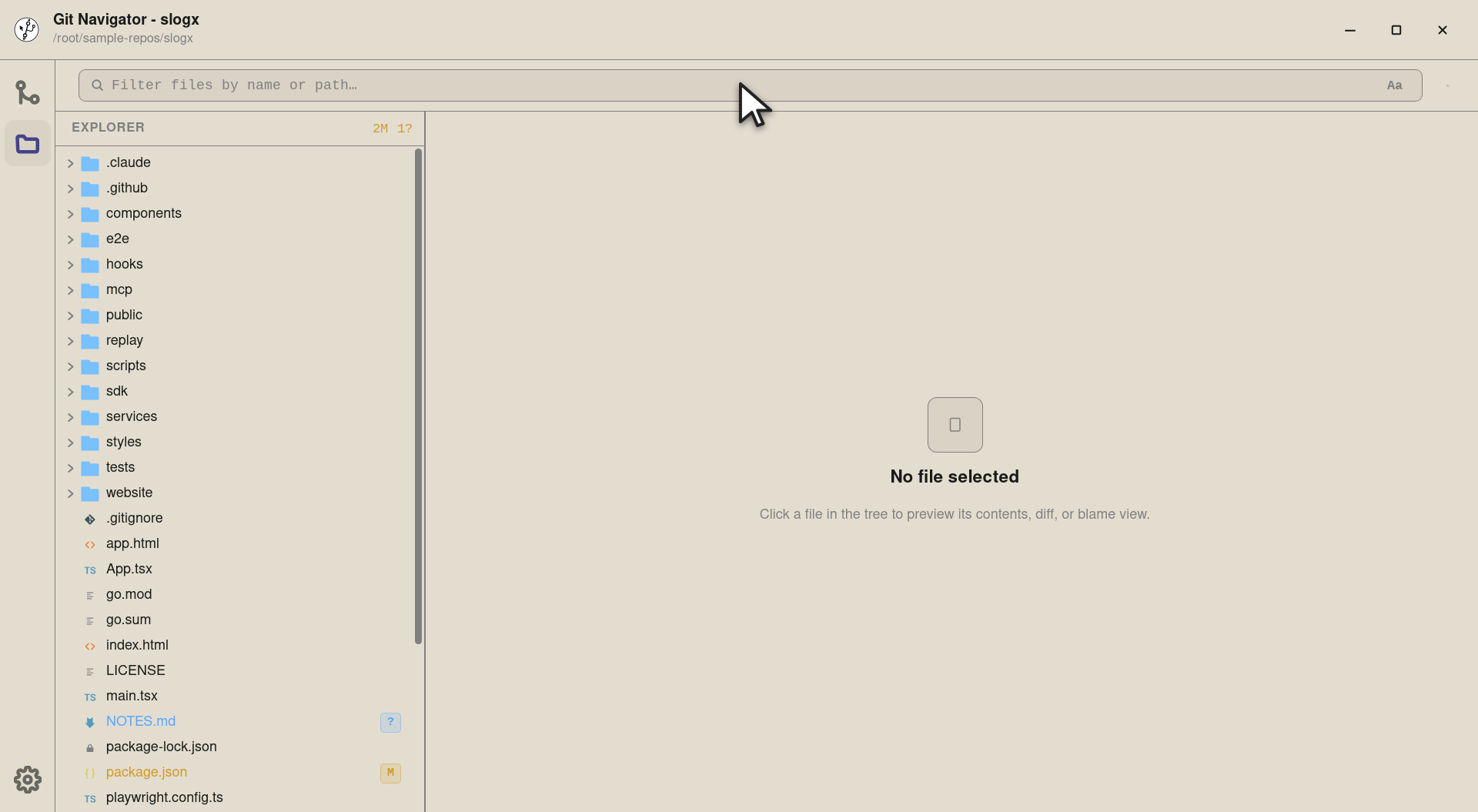 Step 2 — Click into the search box to start typing. Filename mode is the cheapest path to "where is the file I'm thinking of?".