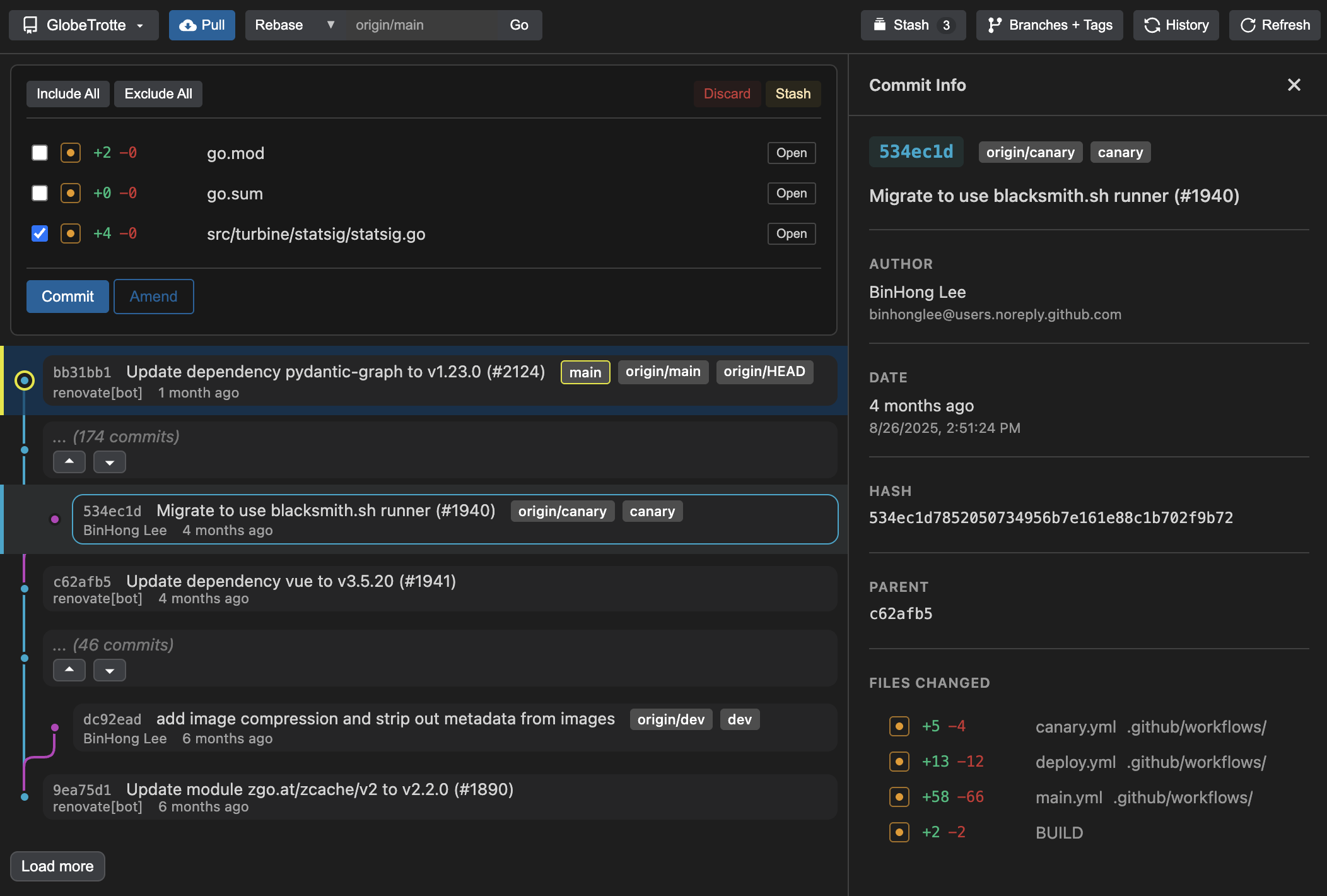 Git Navigator overview